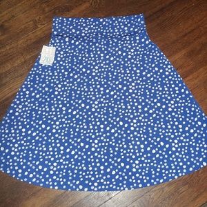Polka Dot knee length A-line Lularoe Azure